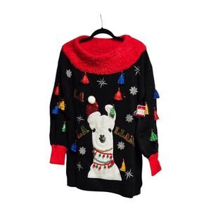 Ugly Christmas Sweater NWT Fa-La-La Llama Women's Small Funny Holiday Pullover